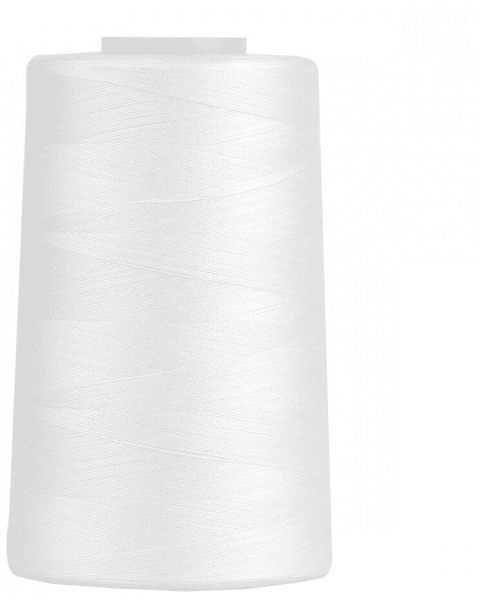 Нитки Sewing Thread 40/2 5000 ярд. цвет - белый 100% п/э в Емве